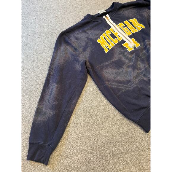 Stadium Athletics Men Large Blue Michigan Pullover Crewneck Sweatshirt - Picture 10 of 16